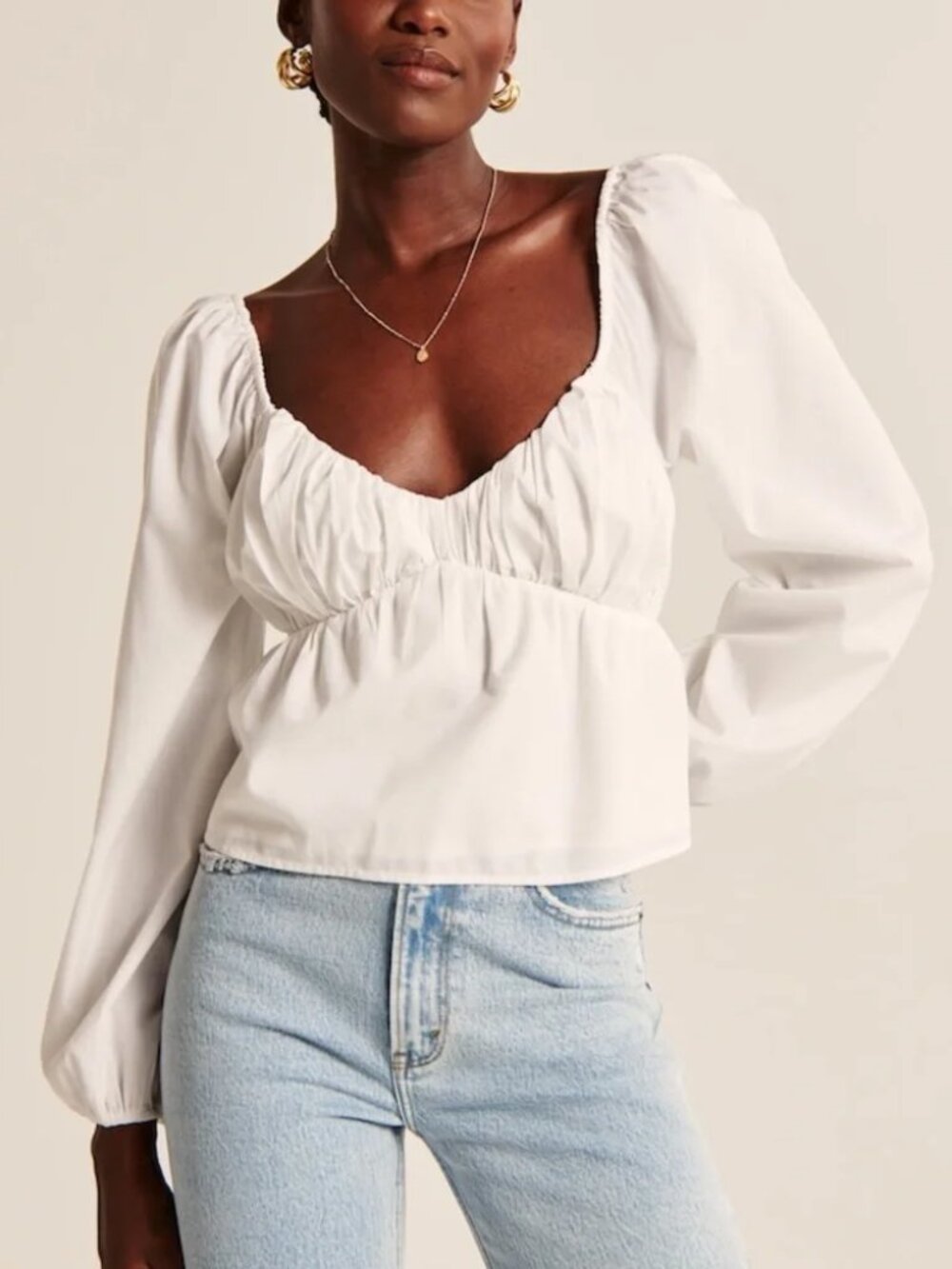 Abercrombie & Fitch Long Sleeve Flowy Top Size M